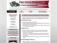 Tablet Screenshot of dragonpm.com